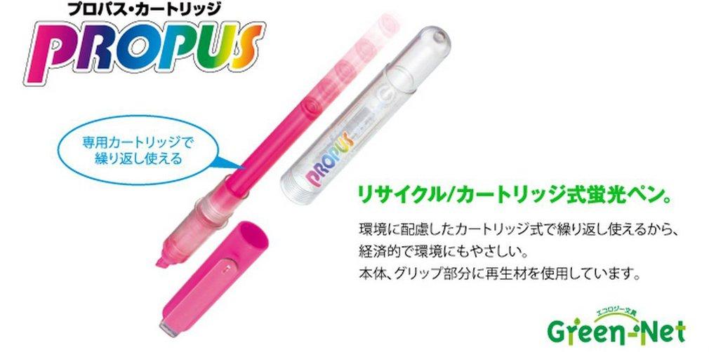 Zvýrazňovač Mitsubishi Pencil 6 PUS1556C Pero, Náplň Pro-Pass, Silný, Barvy,