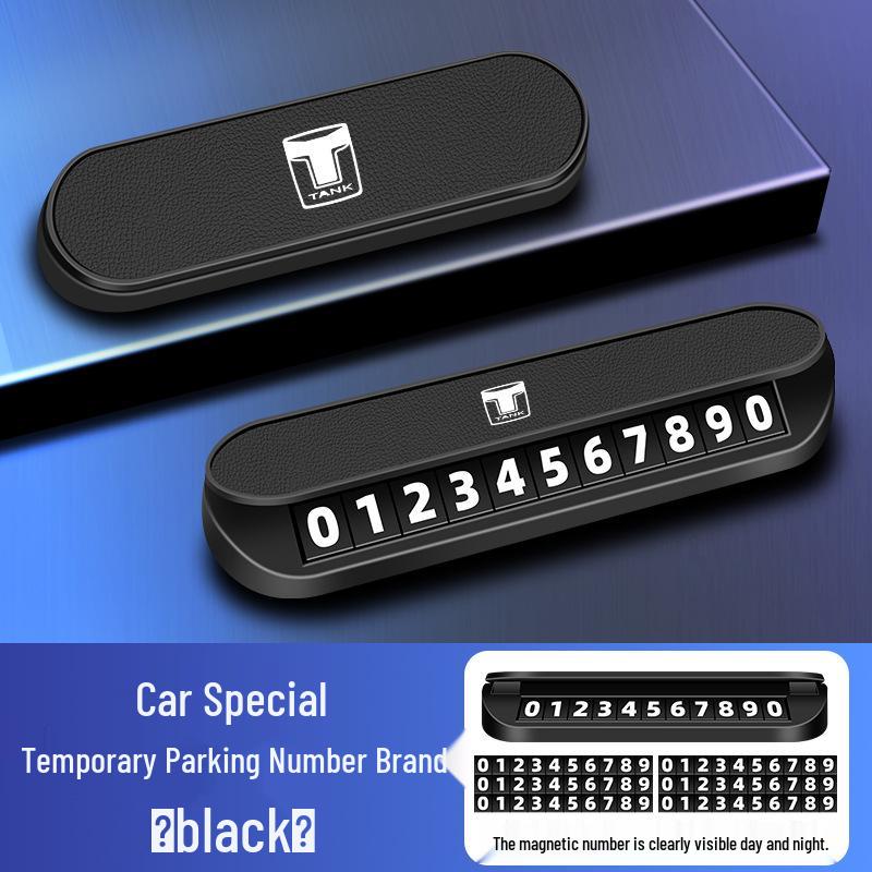Temporary Parking Number Plates for Special Vehicle Interiors: Car Phone Number Plate for Tanks 300/500