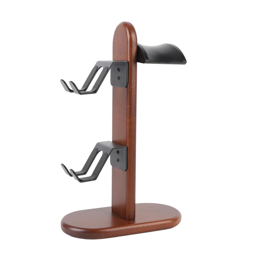 Stojan na ovladač Stolní dřevěný stojan na herní ovladač s držákem na sluchátka pro Switch Pro