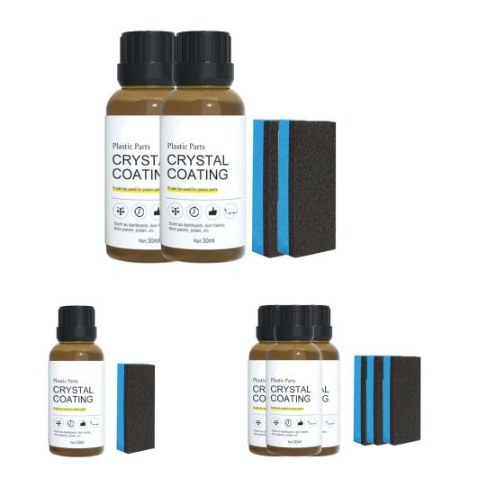 Car Leather Restorer with Sponges 30ml Car Interior Coating Agent Leather