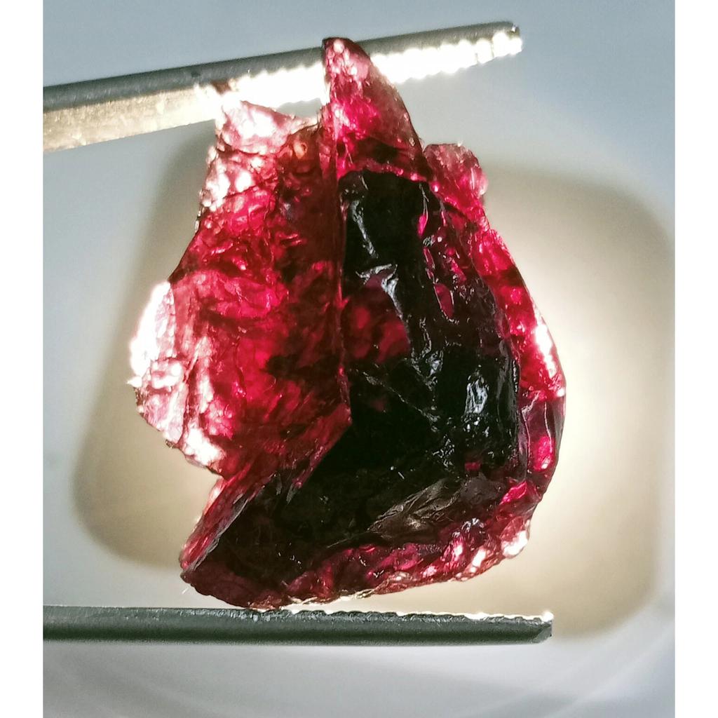 49.50 Ct Natural Red Painite Facet Rough Rare Certified Loose Gemstone