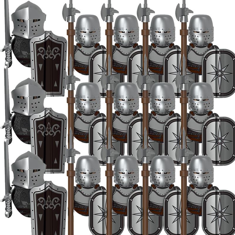 Kids Toys Medieval Military Figures Imperial Forbidden Army Knight Legion Ancient Soldier Suits Building Blocks Model Gifts