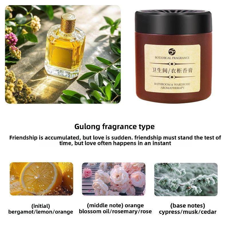 Aromatherapie für Zuhause, Festes Deodorant für Innenräume, Toilettendeodorierung, Schrankduft, Leichter Duft, Auto-Salbe