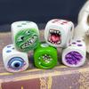 Monster Dice Funy Monster Face Resin Dice Set Halloween Tabletop Game Dice Set Props Weird Monster Dice Set For Table Games Role
