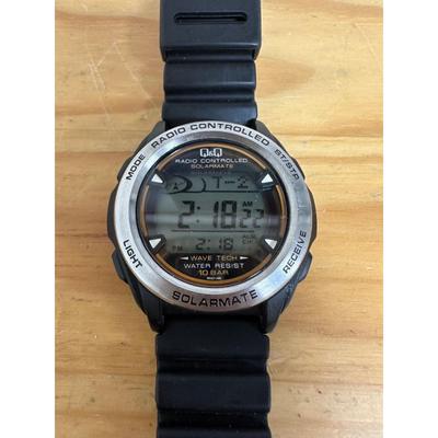 Used GB141 CITIZEN Q&Q Solar Radio Controlled Watch Main Unit Working Condition