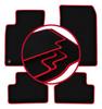 Velour Floor Mats with Red Edge For: Mercedes GLA X156 Crossover (2012-2018)