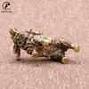 Pequeño adorno de cabra de latón macizo, figuritas en miniatura de animales del Zodíaco de cobre antiguo, accesorios de decoración del hogar, decoración de escritorio