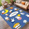 Miffy Print Rug, Washable Floor Carpet, For Entryway Dorm Laundry Room Office Study, Home Decor Birthday Christmas Gift