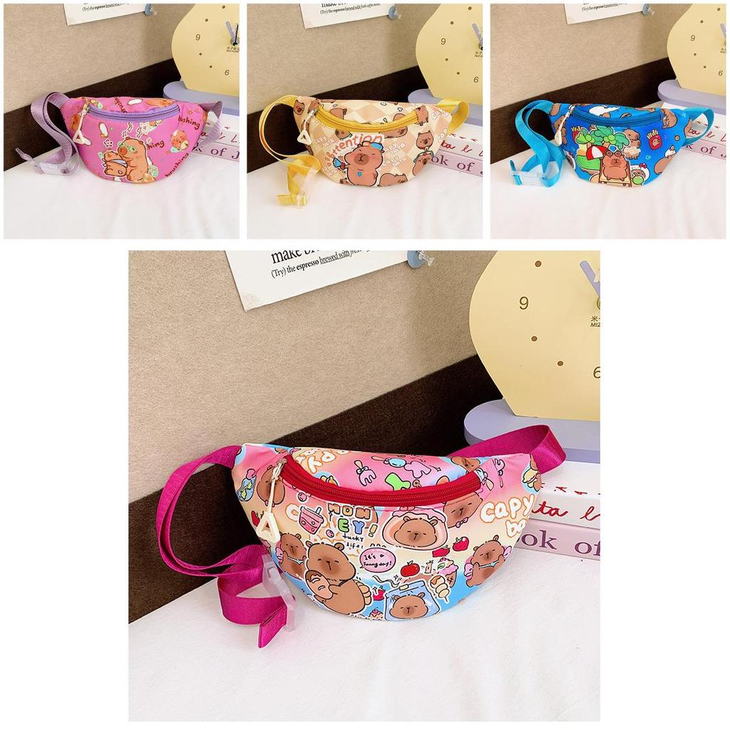 Kids Cartoon Fanny Pack Breathable Polyester Adjustable Belt For Toddler Essentials