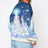 Women's Trendy Christmas Graphic Crewneck Sweatshirt Lightweight Casual Pullover Top for Holiday