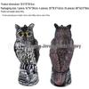 Cross-Border Owl: Outdoor Bird-Scaring, Rodent-Repelling Resin Ornament with Head Movement