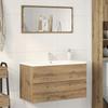 VidaXL Wall-mounted Bathroom Cabinet Artisan Oak 80x38.5x45cm, Cabinet, Storage Cabinet, Bathroom Cabinet 856247