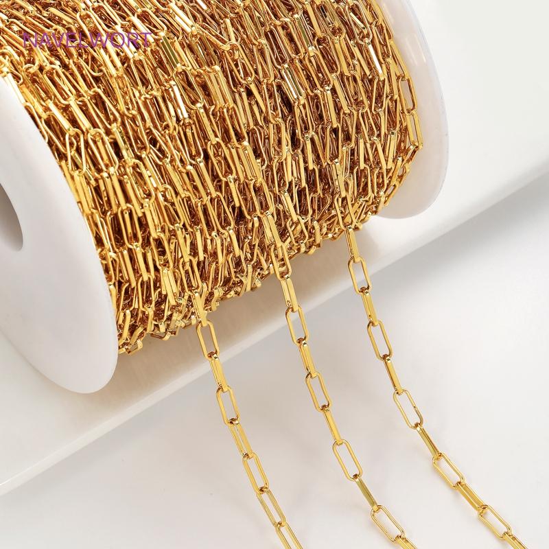 0.5-1 Meter Gold Stainless Steel Large Heavy Oval Chain,Bulk Cable Chains For Jewellery,Handmade DIY Bracelet Necklace Materials