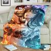 For Bedrooms, Sofas, Chairs and Travel "ONE PIECE" Flannel Blanket Warm Comfortable Print Blanket for Picnics and Daily Use