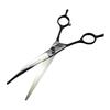 7.0 Inch, 3 Packs On the Left Hand with Black Handle, High-end Pet Grooming Scissors, Straight Scissors, Set, Free Row Comb.