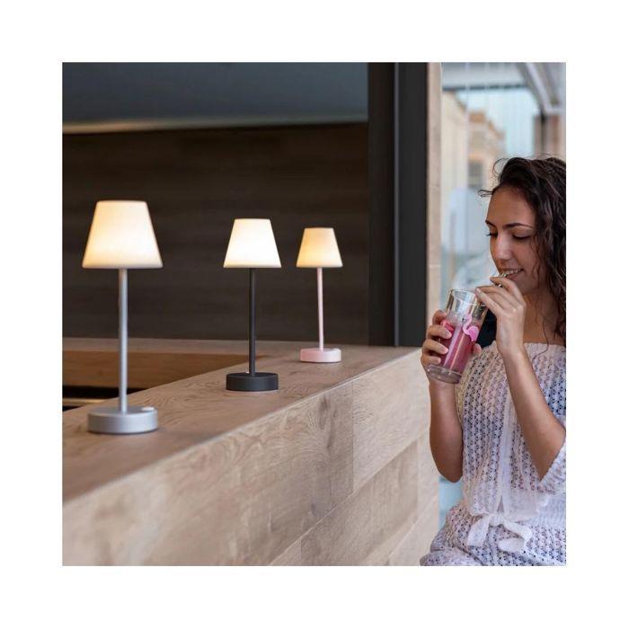 Lampe à poser - moovere - 30 - rechargeable - anthracite - moderne