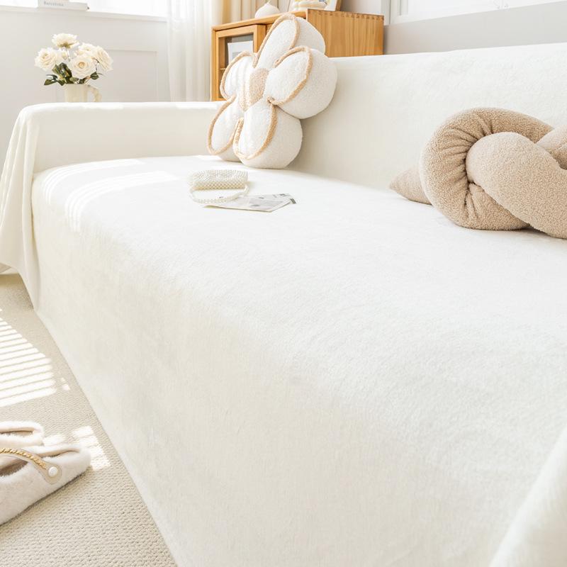 Sofa Cover Cloth Towel Winter Milk Velvet Thickened Plush Sofa Cushion All-Inclusive Blanket
