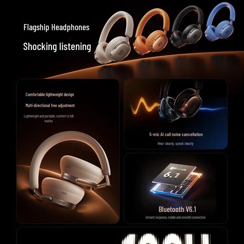 Baseus Inspire XH1 -48dB ANC Bluetooth Gaming Over-Ear Headphones