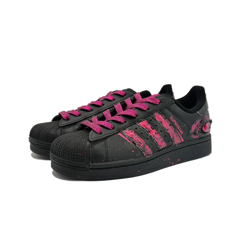 adidas Originals Superstar 2 Cushioning Low Top Skateboard Shoes Unisex Pink JI0079(Team738-)