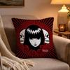 Classic Anime Comics Emily The Strange Pillow Case Soft Plush Cushion Cover Double Print and Invisible Zipper for Sofa Home Car