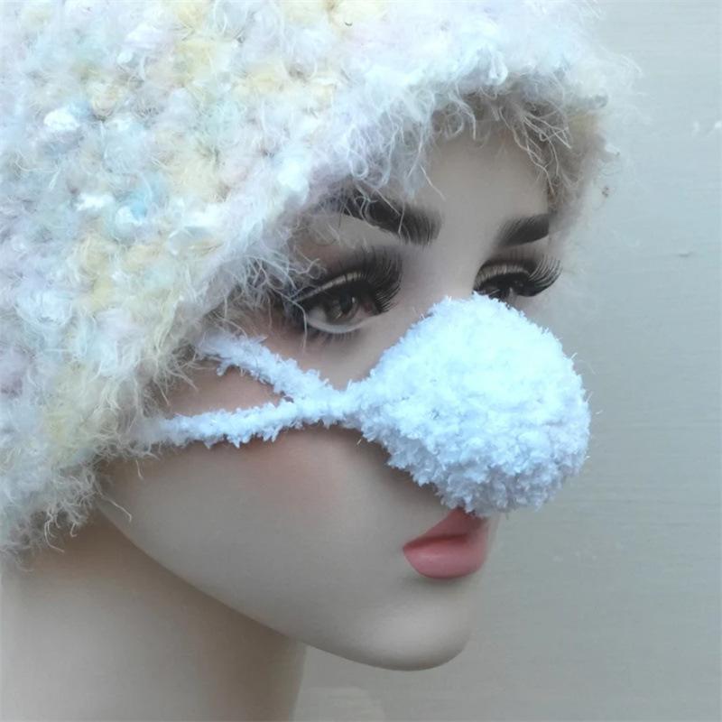 New Handmade Woven Nose Cover Warm Creative Gift Warm Windproof Loving Nose Mask