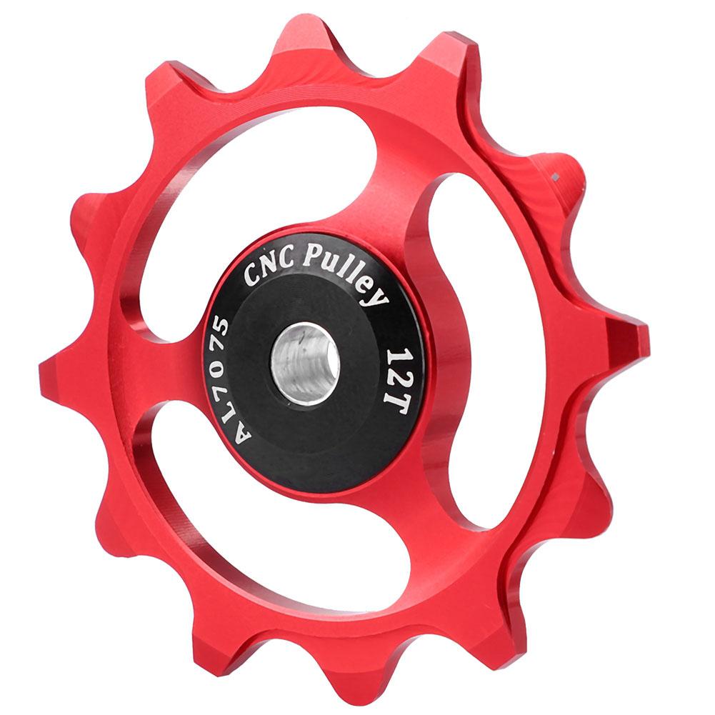 Przerzutka rowerowa 12T Kółka kółka przerzutki roweru górskiego Łożysko Zestaw kółek napinających Części Czerwony