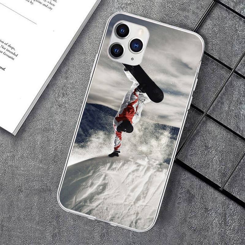 Sports Snowboarding Phone Case for iPhone 11 12 13 Mini Pro XS MAX 8 7 6 6S Plus X 5S SE 2020 XR Case