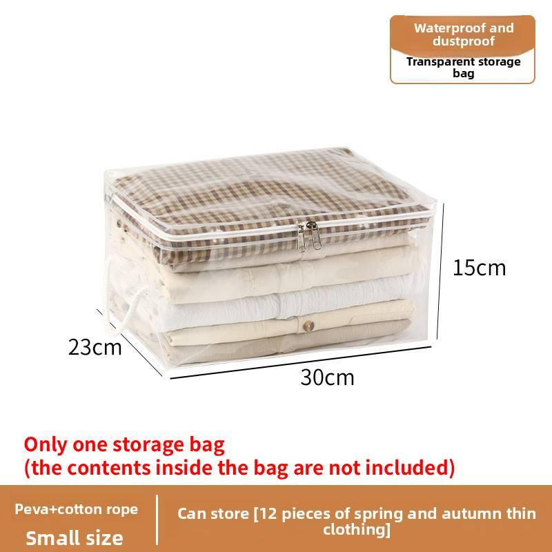 Modern Minimalist Peva Cube Storage Bag For Bedroom Organizing And Travel Use