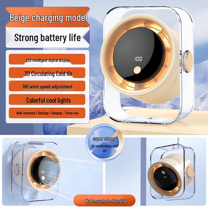 USB Rechargeable High-Speed Desktop Fan for Home & Office