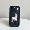 Horse pattern phone case suitable for iPhone 17Air 16 Pro15 14 13 12 11 Pro Max Plus XR 8 7 anti-fall and shockproof back cover