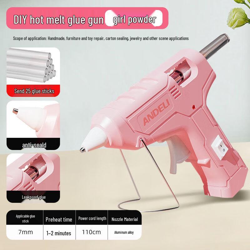 Changbaosen DIY Anti-Scald Hot Melt Glue Gun Kit with 125 Glue Sticks