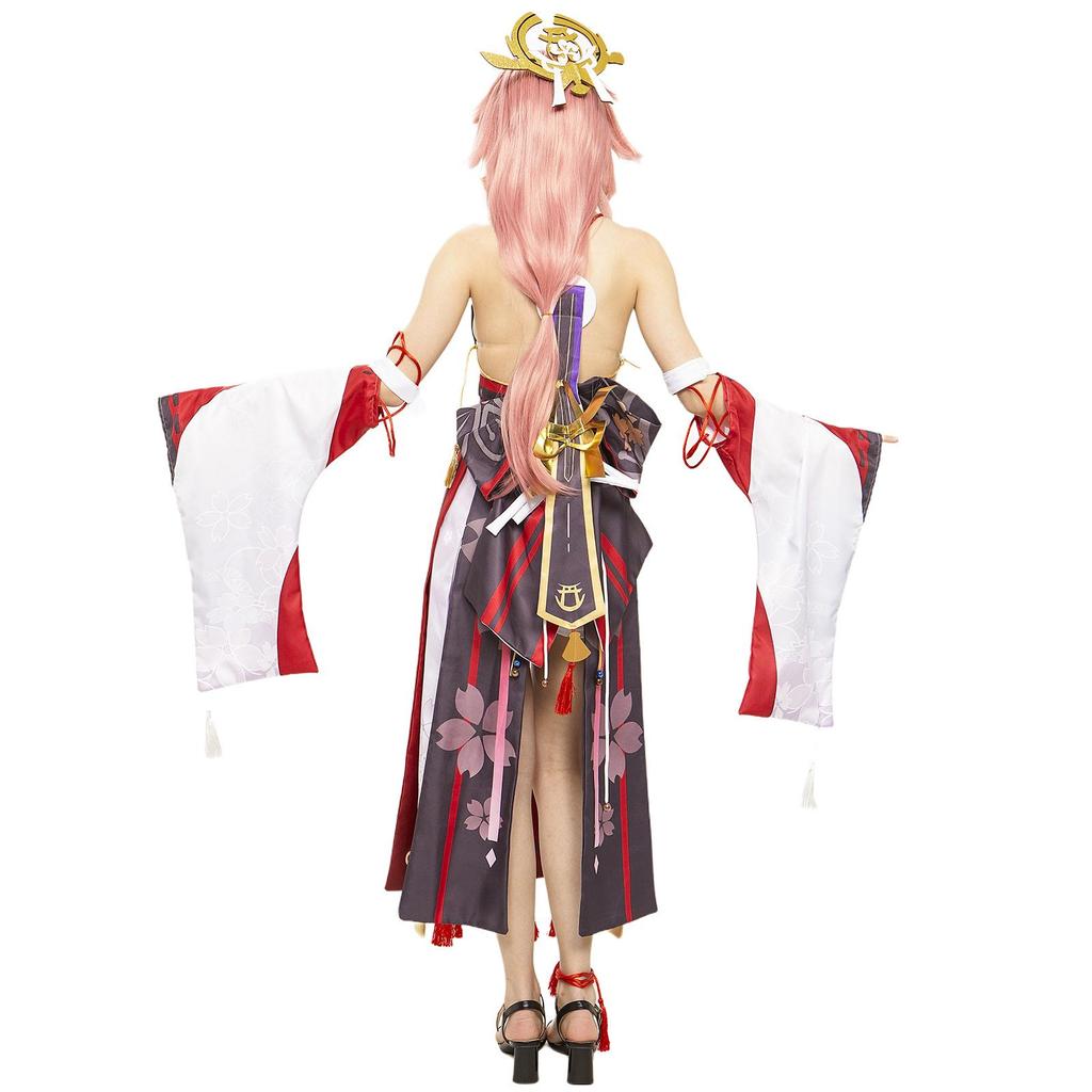 ManYiDuo Yae Miko Cosplay Costume - Genshin Impact Inazuma Style