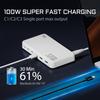 120W PD3.0 GaN USB-C Charger Station for Cellphones, 5-port Fast Charging Hub, Smart Multiple Adapter Device for Iphone Ect