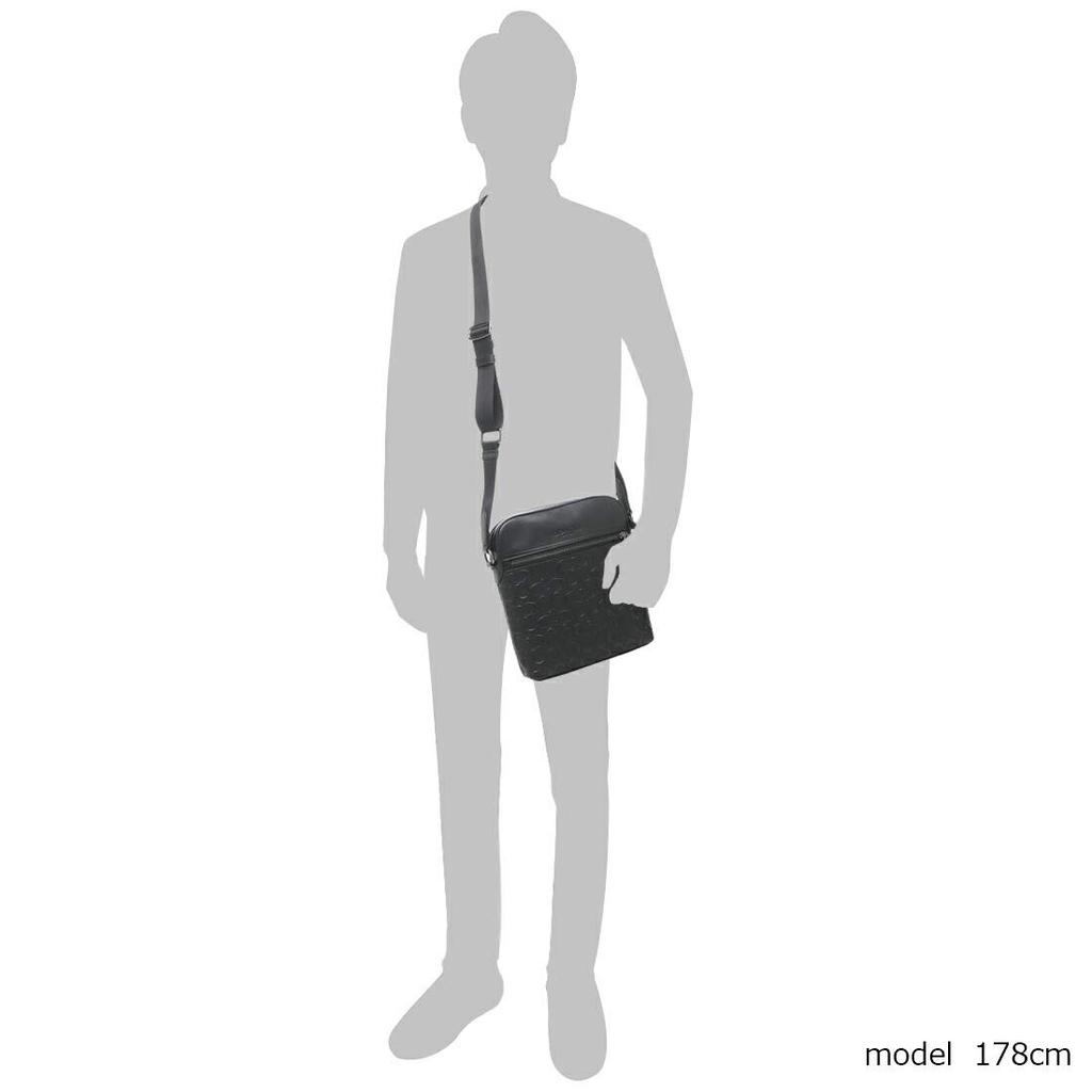 Bolsa de ombro Signature Preta 4009 QBBK [Coach] Masculina [Item]