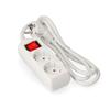EDM-Socket Power Strip 2 Outlets with EDM Schuko Switch (1.5m)