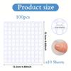 200pcs Transparent No-Residue Rubber Sticky Dots Double-Sided Adhesive Sticker Pads for Home Storage Decor, Hook stickers