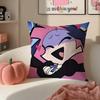 Japanese Anime PPanty  Stocking with Garterbelt Cushion Cover Pillowcase Short Plush Invisible Zipper Room Sofa Cushion Cover