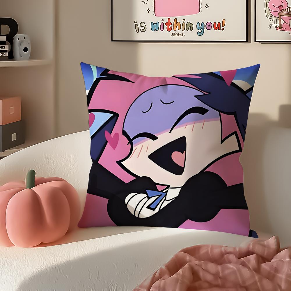 

Japanese Anime PPanty Stocking with Garterbelt Cushion Cover Pillowcase Short Plush Invisible zipper Room Sofa Cushion Cover 30X30cm