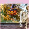 Halloween Pumpkin Witch Hat Uv Static Glass Showcase Home Stickers Decor