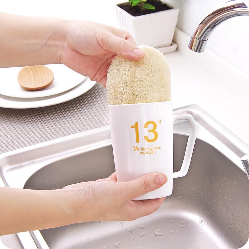 Aomeiyou Compressed Loofah Dish Brush (3-Pack)