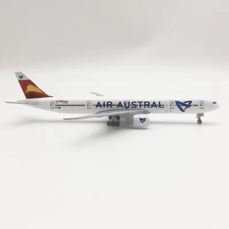 Flugzeugmodell im Maßstab 1:400, Boeing 777, Air Austral, 20 cm, Metall, Spielzeug für Kinder, Sammlerstück, Geschenk