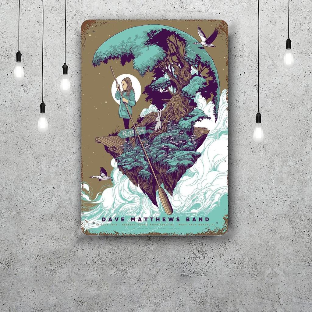 Dave Matthews Band Metallschilder Wanddeko Vintage Blechschilder Captain Metallposter Dekor für Bar Pub Club Wanddekoration