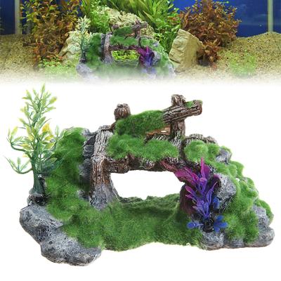 Aquarium Mountain View Steingarten Versteck Höhle Ornament Aquarium Dekoration