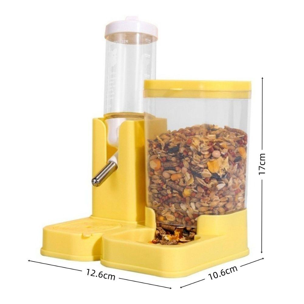 2 IN 1 Design Auto Pet Feeder Large Capacity Rabbit Feeding Tool Small Pet Care