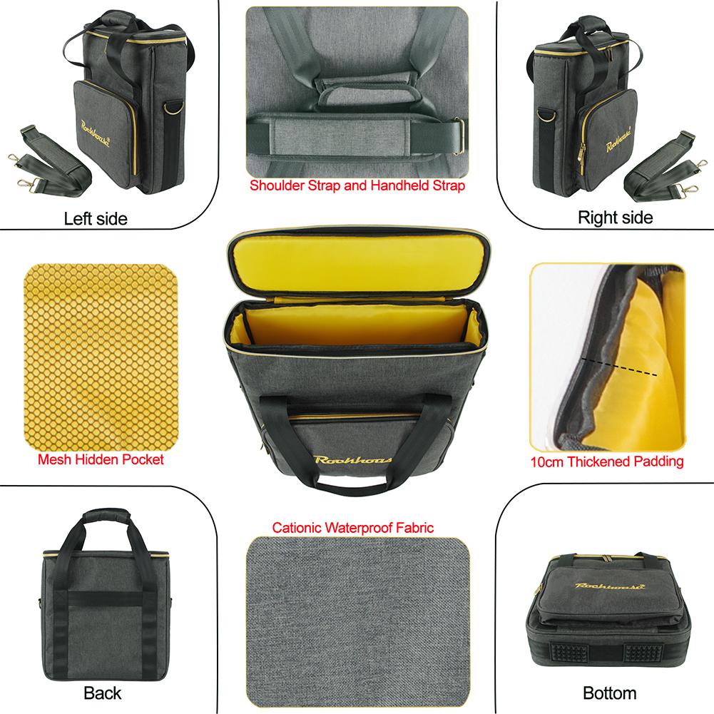 Vinyl Records Carrying Bag Large Capacity Waterproof Record Storage Bag Portable Record Shoulder Bag Holds Up To 10 Vinyl Albums