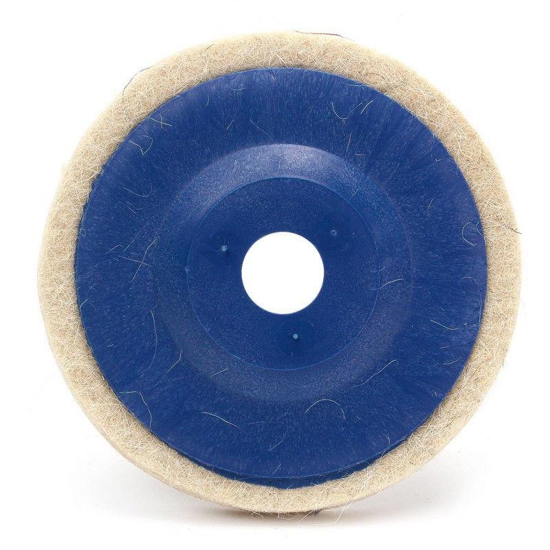Power Tool-3Pcs 100mm 4 Inch Wool Buffing Angle Grinder Wheel Felt Polishing Disc Pad