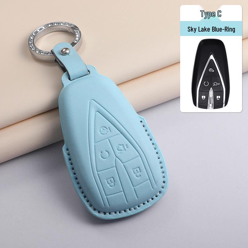 Changan Key Cover for Yidong, CS75, CS35, CS55 PLUS, Oshan X5/X7, UNI-T/K, Ruicheng – Textured Blue Finish.