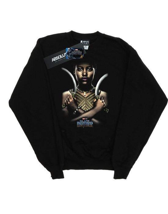 Marvel Womens/Ladies Black Panther Nakia Poster Sweatshirt