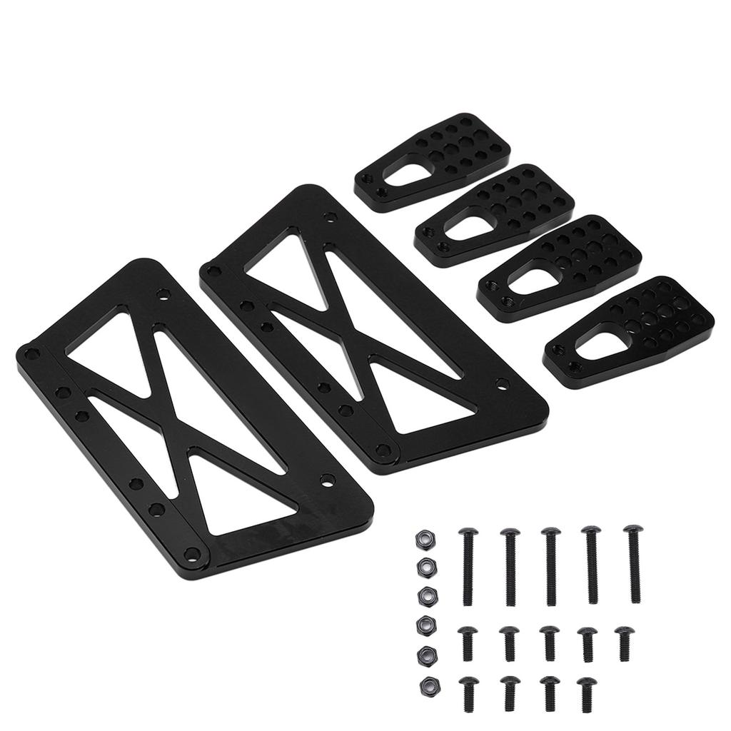 RC Metal Alloy Chassis Lift Plate Set Kit for Axial SCX10 110 RC Model Car PartsBlack