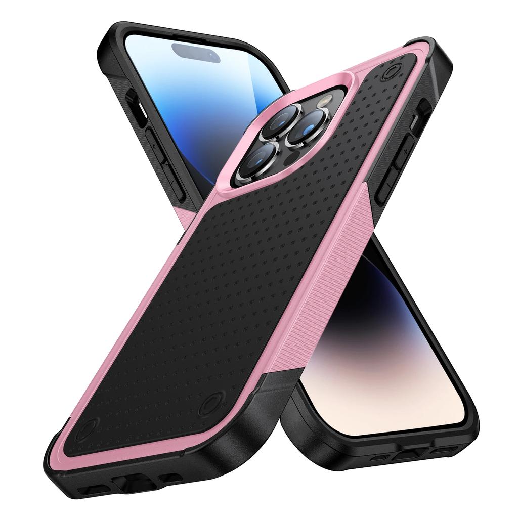 Hybrid Rugged Armor Shockproof Phone Case For iPhone 11 12 13 14 15 Plus 16 Pro Max XR 8 7 SE 2026 TPU Frame Plastic Back Cover